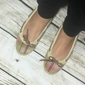 Sperry plaid espadrilles flats, ballet style